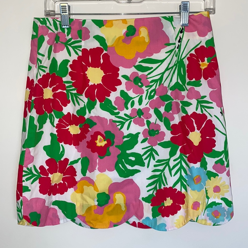 Lilly Pulitzer Scalloped Skirt Size 2
